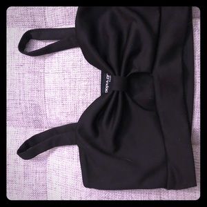 Cute ASOS Black Crop Top Tank XS S 0 2 Urban